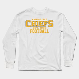 Vintage KSCT Chiefs Football Long Sleeve T-Shirt